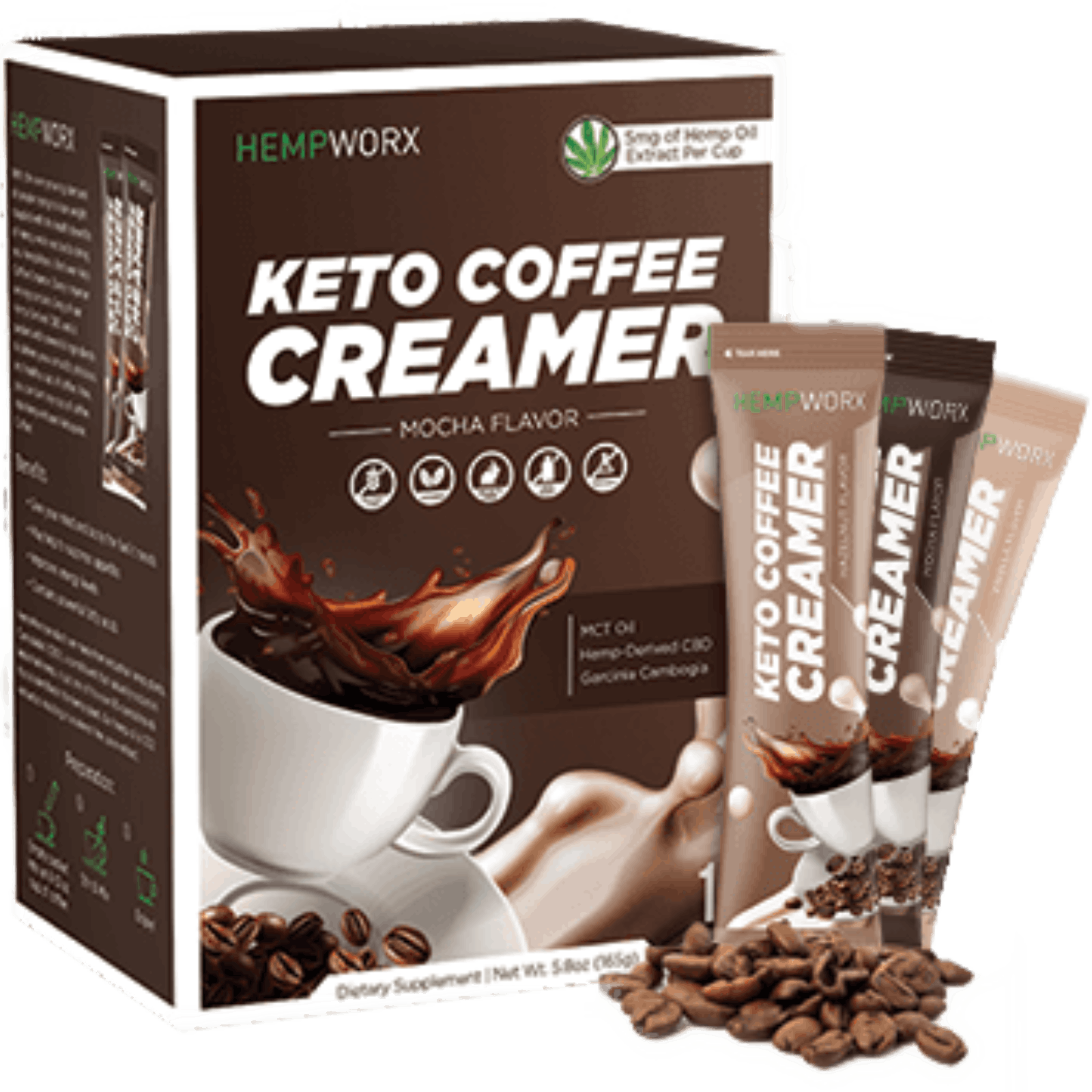 HempWorx DirectlyHemp Canada & USA HempWorx CBD Keto Coffee Creamers